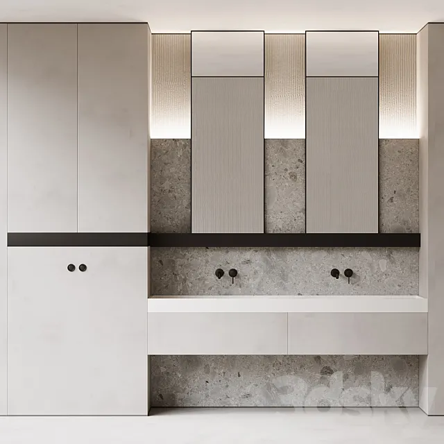 Bathroom furniture 01 3D Model Bathroom furniture 01 3D Model