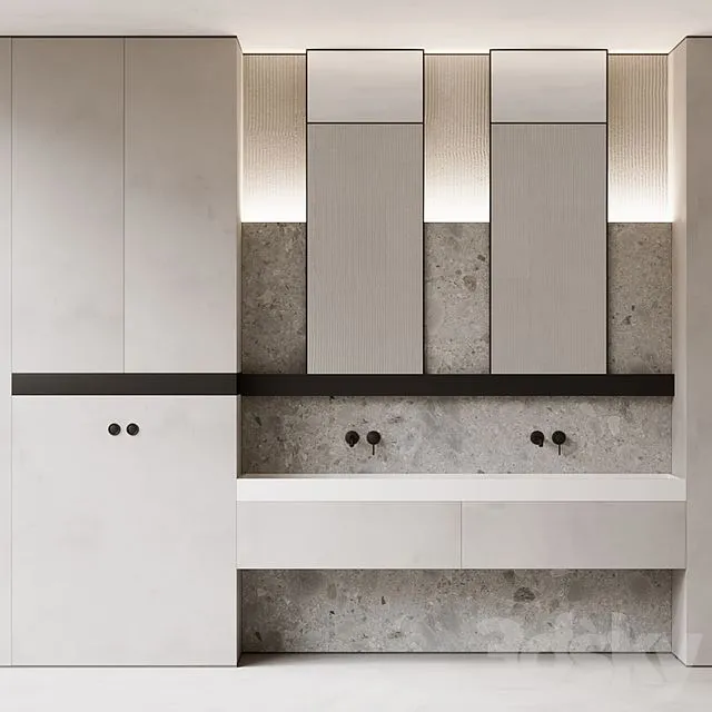 Bathroom furniture 01 3D Model