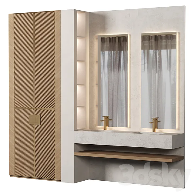 Bathroom Furniture 029 3D Model Bathroom Furniture 029 3D Model