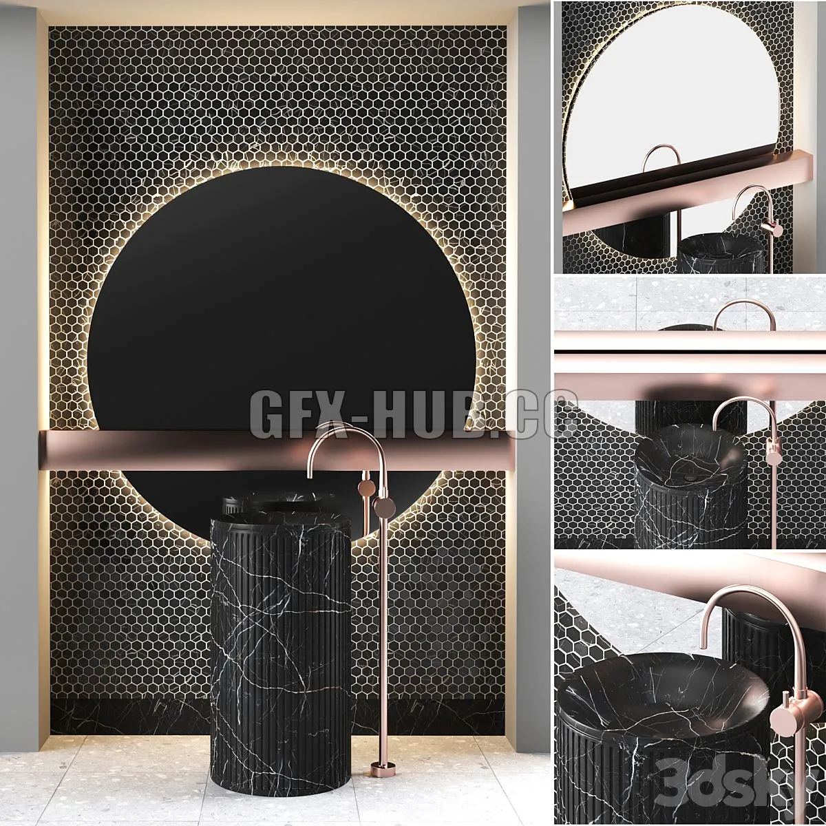 Bathroom furniture 03 3D Model