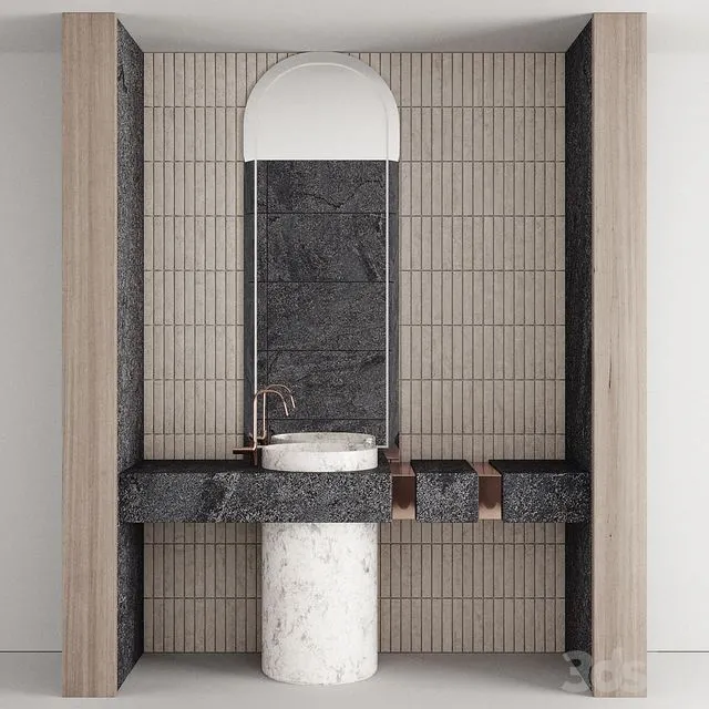 Bathroom Furniture 06 3D Model