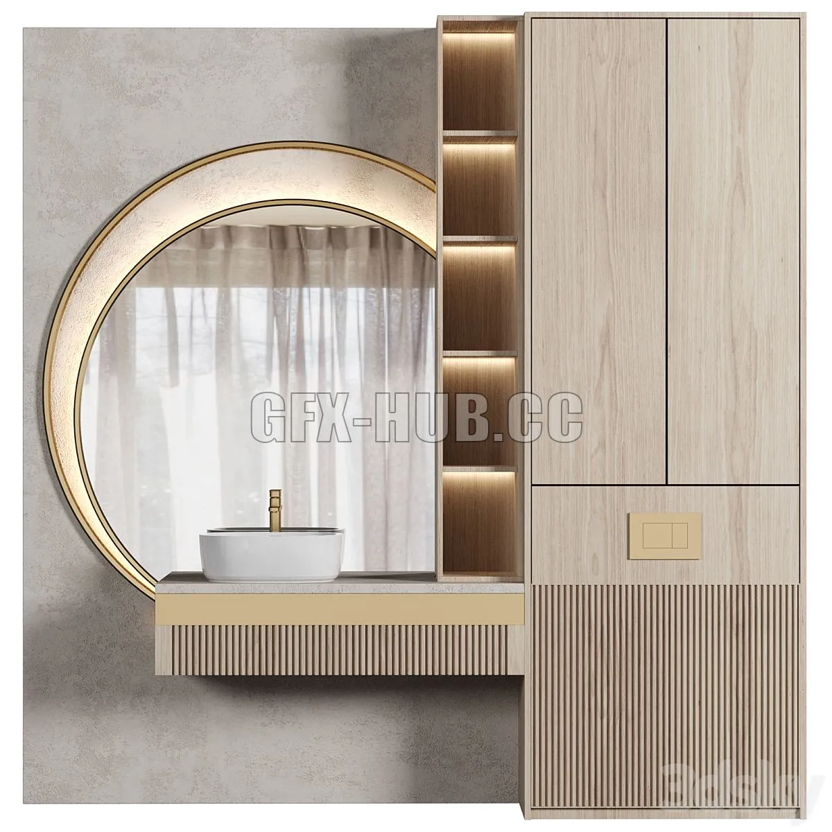 Bathroom Furniture 075 3D Model Bathroom Furniture 075 3D Model