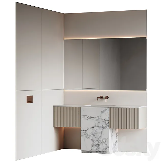 Bathroom furniture 09 3D Model Bathroom furniture 09 3D Model