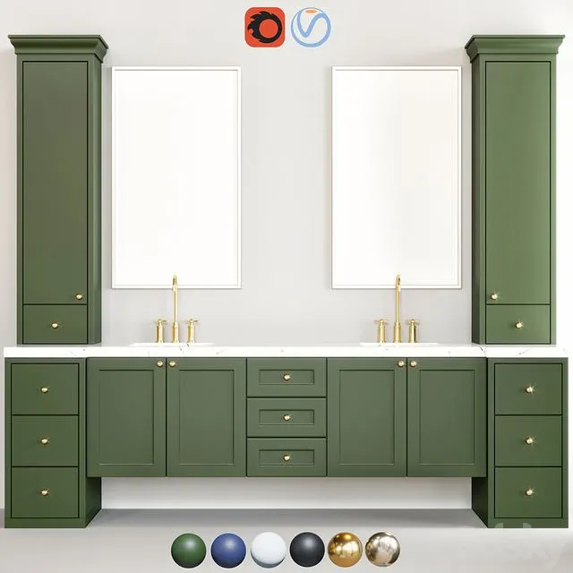 bathroom furniture 09 3D Model