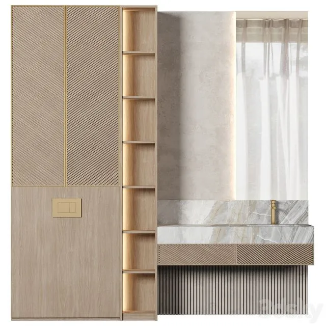 Bathroom Furniture 090 3D Model Bathroom Furniture 090 3D Model