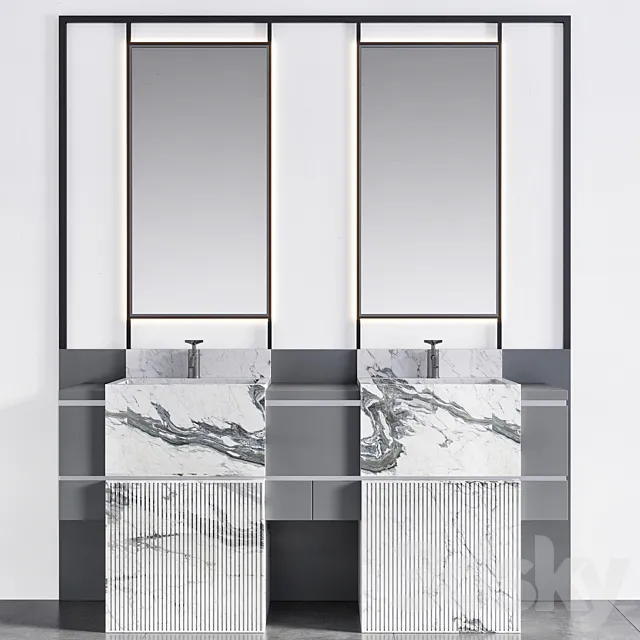 bathroom furniture 12 3D Model bathroom furniture 12 3D Model