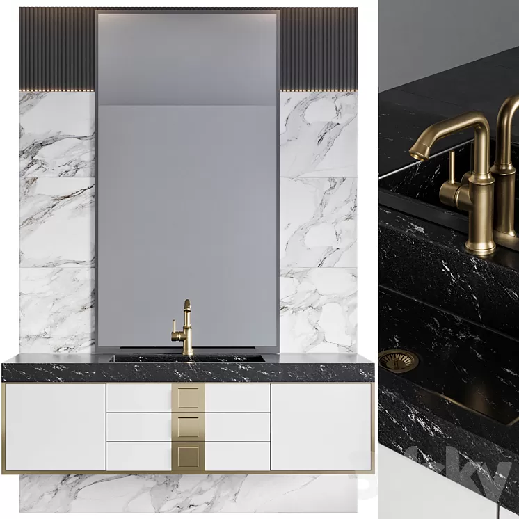 Bathroom Furniture 12 3D Model Bathroom Furniture 12 3D Model