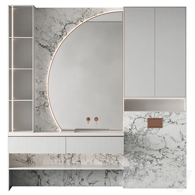 Bathroom furniture 14 3D Model Bathroom furniture 14 3D Model