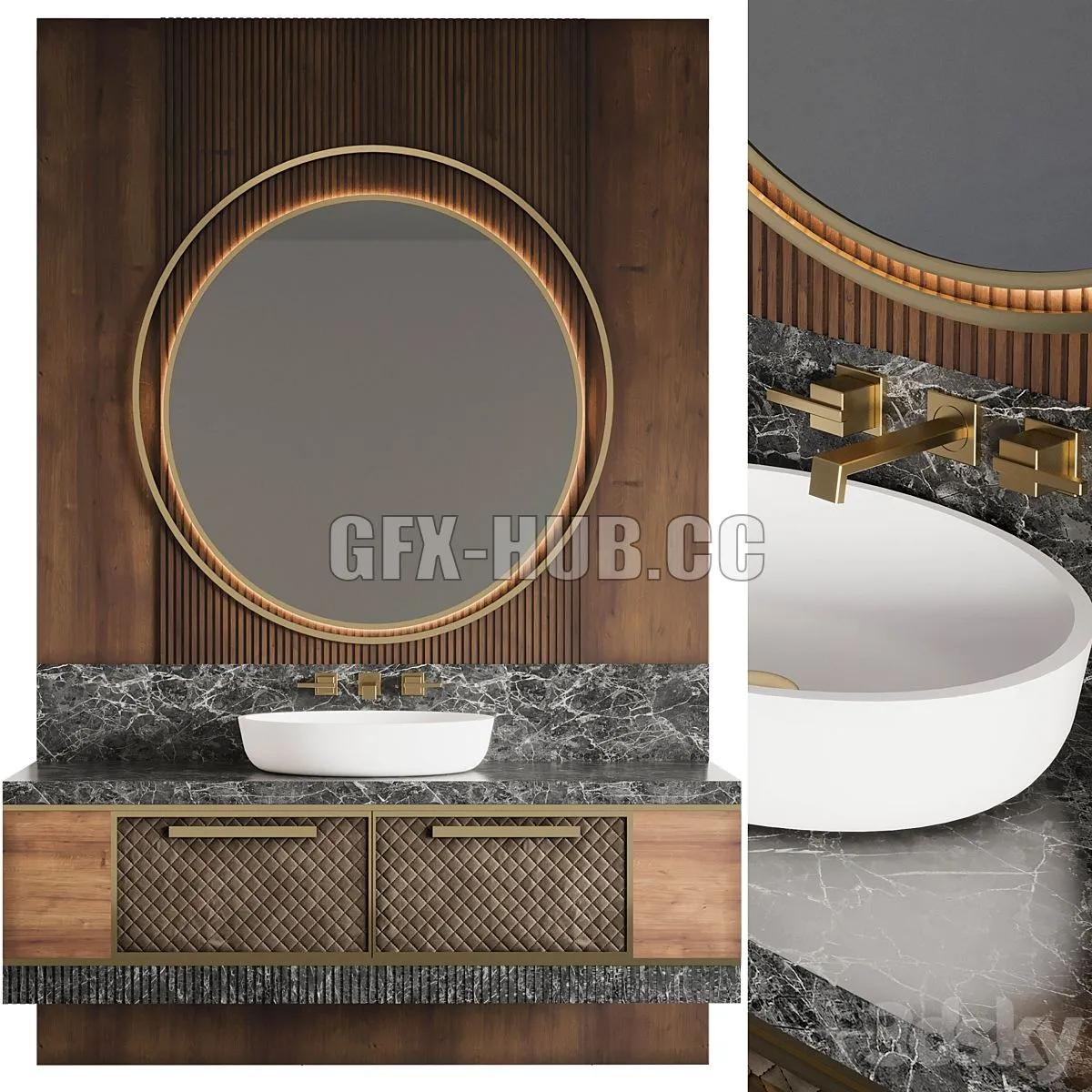 Bathroom Furniture 17 3D Model