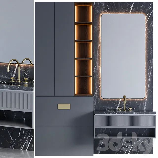 bathroom furniture 18 3D Model bathroom furniture 18 3D Model