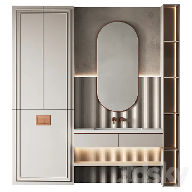 Bathroom furniture 19 3D Model Bathroom furniture 19 3D Model