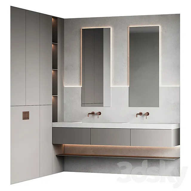 Bathroom furniture 20 3D Model Bathroom furniture 20 3D Model