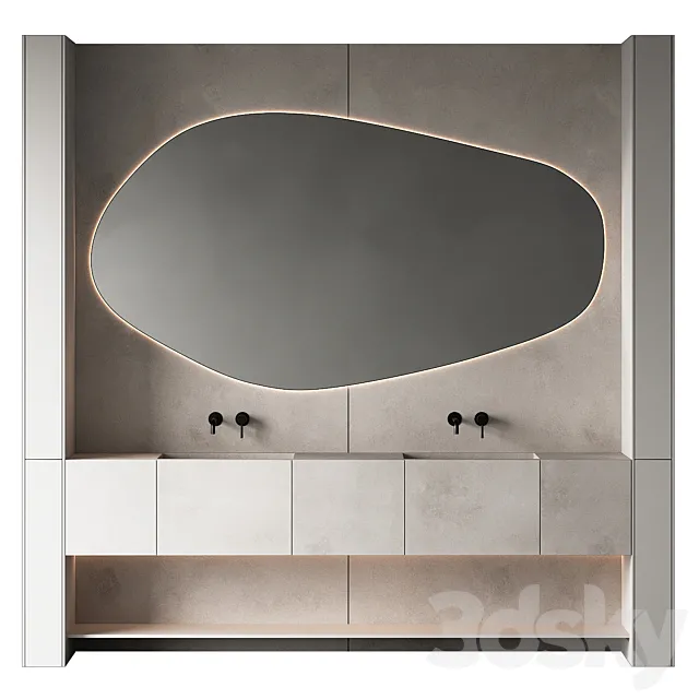 Bathroom furniture 21 3D Model Bathroom furniture 21 3D Model