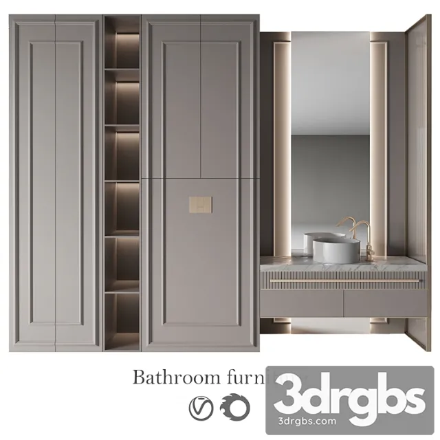 Bathroom Furniture 24 9 3D Model Download