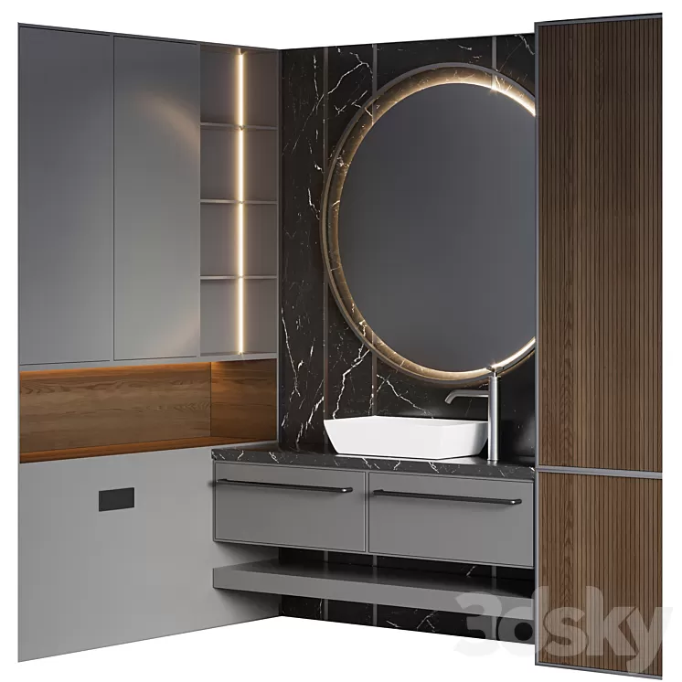 bathroom furniture 28 3D Model Free Download