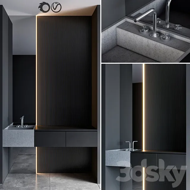 bathroom furniture 34 3D Model bathroom furniture 34 3D Model