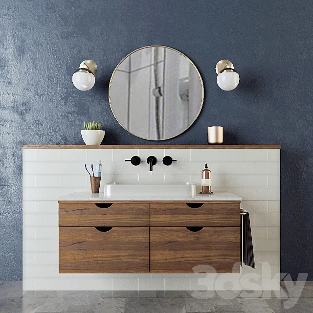 bathroom furniture 3D Model bathroom furniture 3D Model