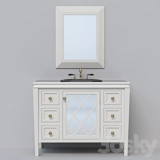 Bathroom furniture 3D Model Bathroom furniture 3D Model