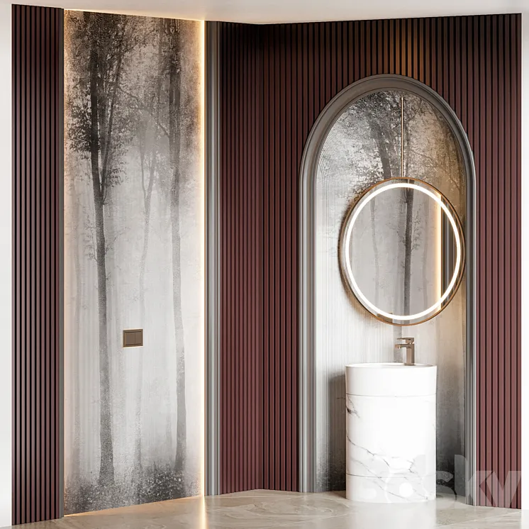 Bathroom furniture 40 3D Model Free Download