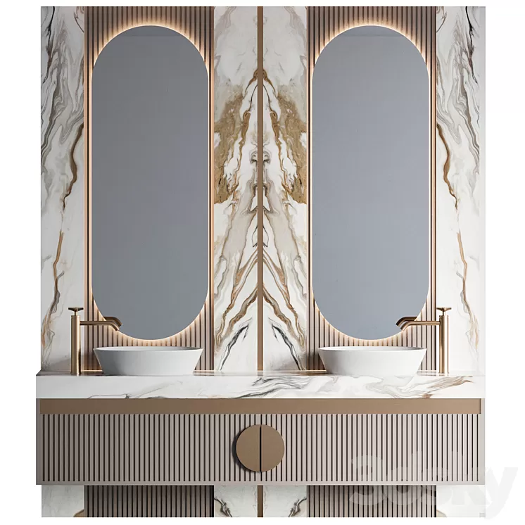 bathroom furniture 46 3D Model Free Download