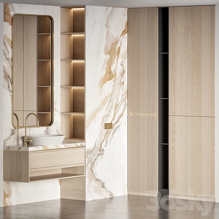 Bathroom furniture 51 3D Model Free Download