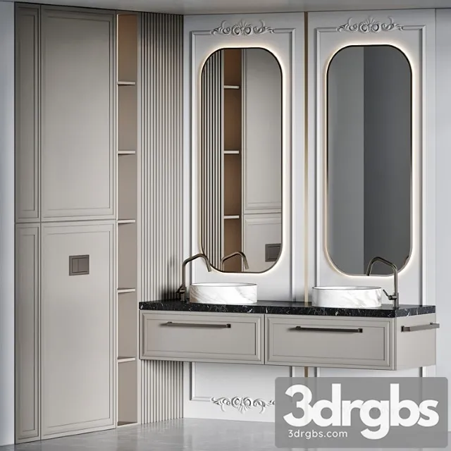 Bathroom Furniture 54 3D Model Download