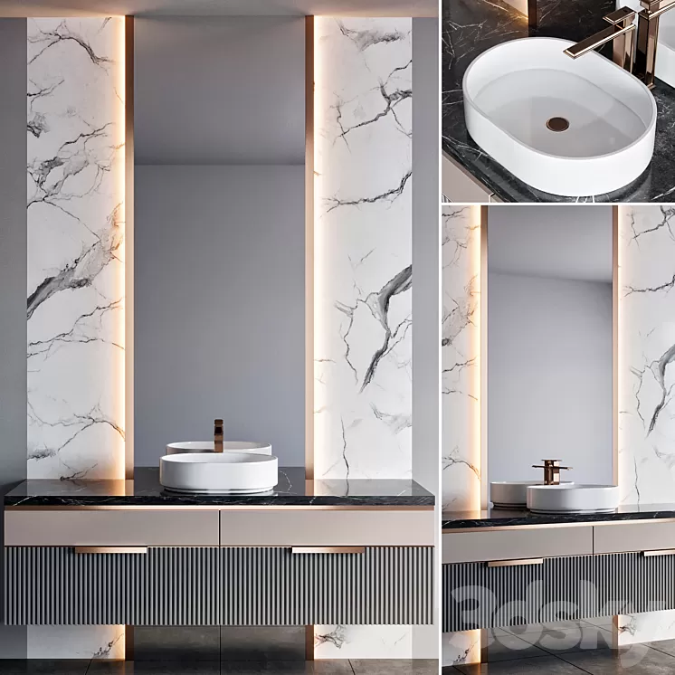 bathroom furniture 77 3D Model Free Download