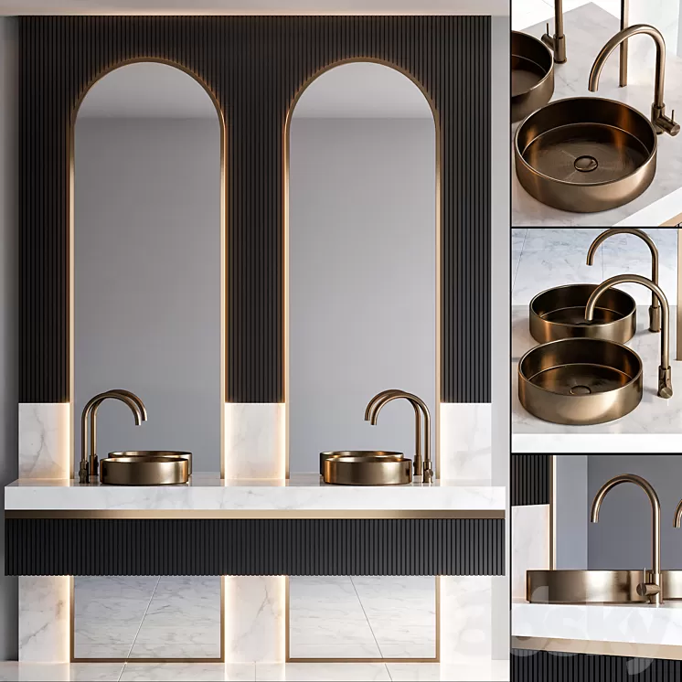 bathroom furniture 79 3D Model Free Download