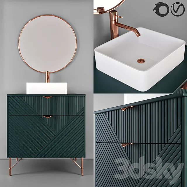 bathroom furniture 8 3D Model bathroom furniture 8 3D Model
