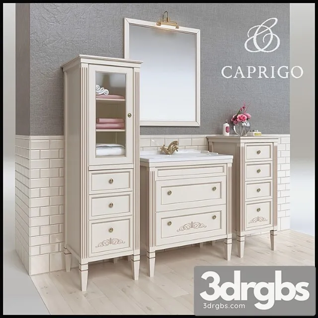 Bathroom Furniture Albion Caprigo 3D Model Download