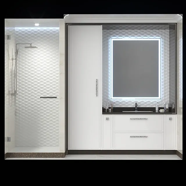 bathroom – Furniture and decor in the bathroom 2 3D Model