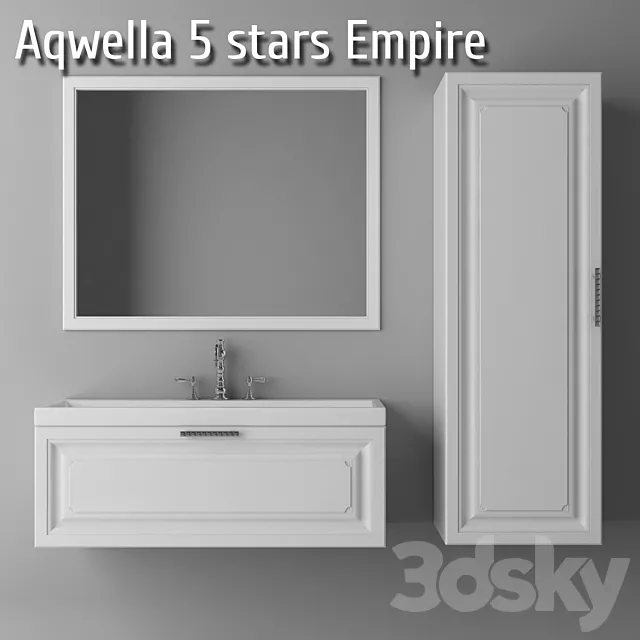 Bathroom furniture Aqwella 5 stars Empire 3DModel Bathroom furniture Aqwella 5 stars Empire 3DModel