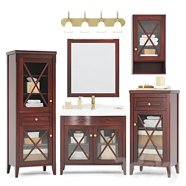 Bathroom furniture Caprigo Napoli 3DModel Bathroom furniture Caprigo Napoli 3DModel