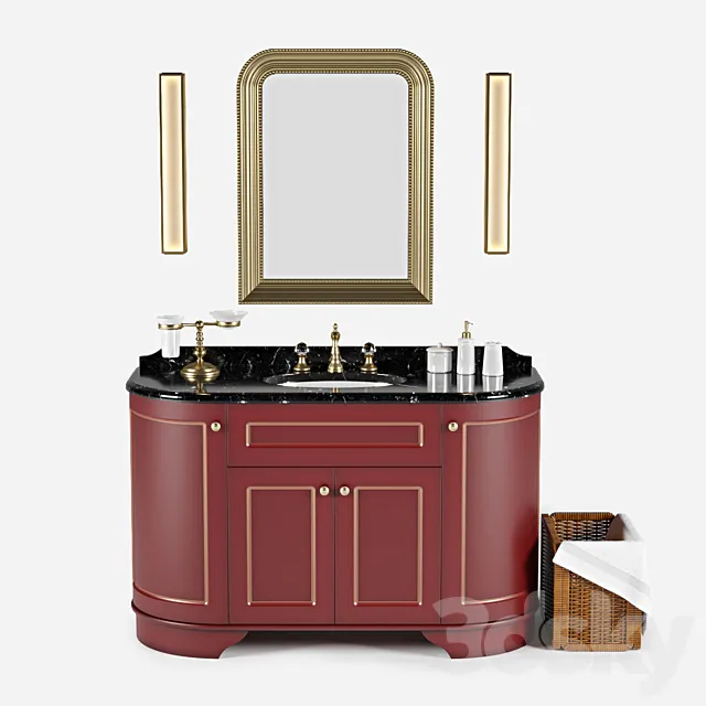 Bathroom furniture Caprigo Reachmond 140 3DModel Bathroom furniture Caprigo Reachmond 140 3DModel