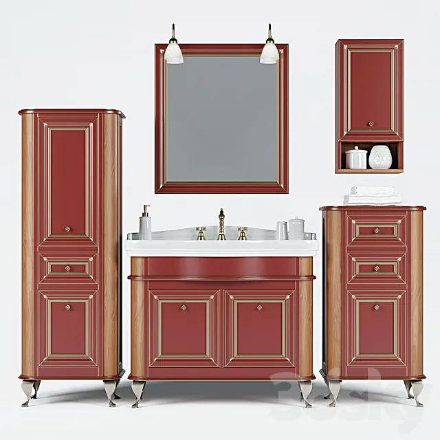 Bathroom furniture Caprigo Vivo 3D Model Bathroom furniture Caprigo Vivo 3D Model