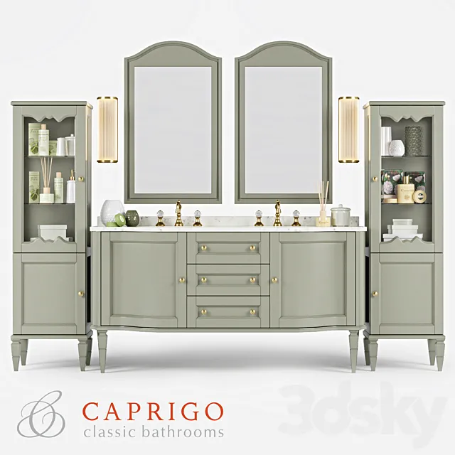 Bathroom furniture Caprigo York 3D Model Bathroom furniture Caprigo York 3D Model