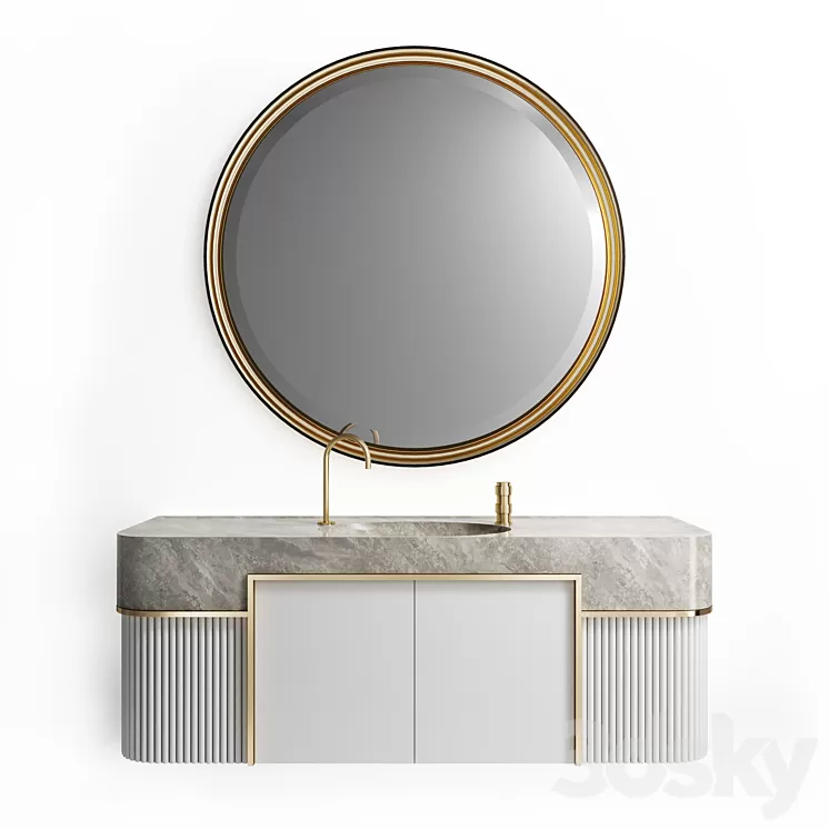 Bathroom furniture Colombo Mobili Nomad 3D Model Free Download