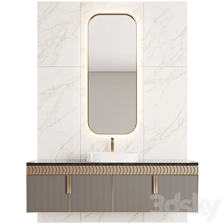 Bathroom furniture №2 3D Model Free Download