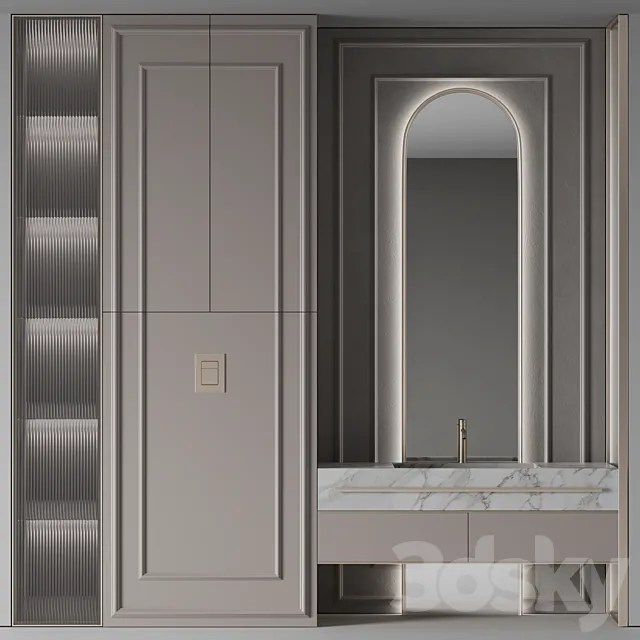 Bathroom furniture №26 3D Model Bathroom furniture №26 3D Model