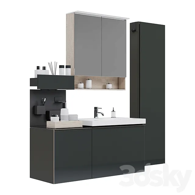 Bathroom furniture KERAMAG ACANTO 3D Model Bathroom furniture KERAMAG ACANTO 3D Model