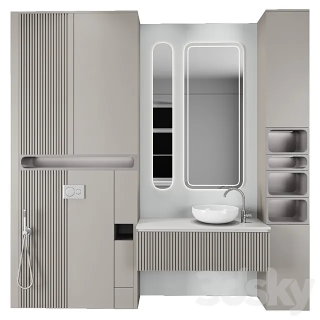 Bathroom furniture N51 3D Model