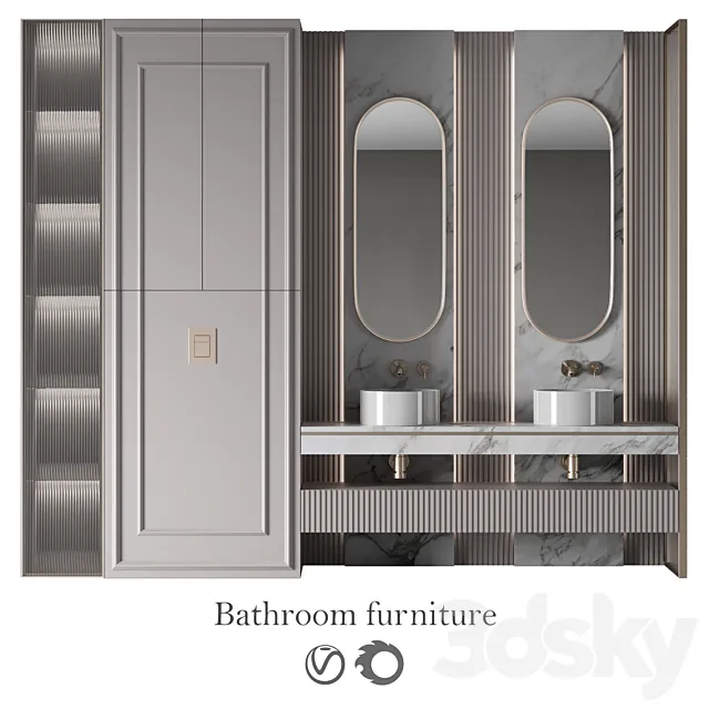 Bathroom furniture No. 30 3D Model