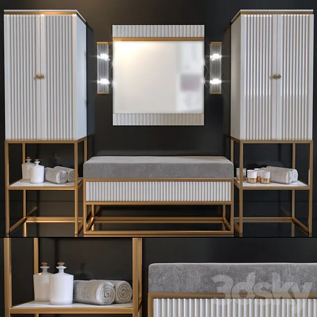 Bathroom furniture OASIS Luxury Collection Academy House 3D Model Bathroom furniture OASIS Luxury Collection Academy House 3D Model