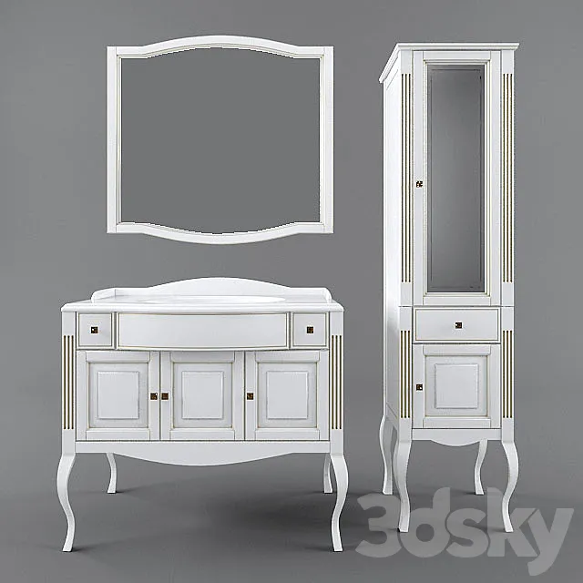 Bathroom furniture Opadiris Laura 3D Model Bathroom furniture Opadiris Laura 3D Model