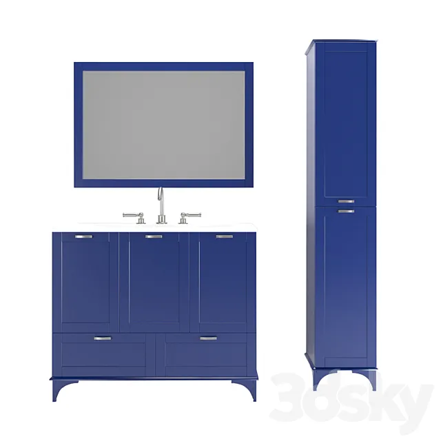 Bathroom furniture Sanflor Vanessa 3D Model Bathroom furniture Sanflor Vanessa 3D Model