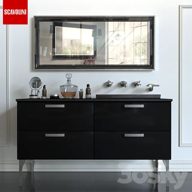 Bathroom furniture Scavolini Magnifica 3D Model Bathroom furniture Scavolini Magnifica 3D Model