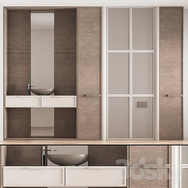 Bathroom Furniture Set 08 3D Model Bathroom Furniture Set 08 3D Model