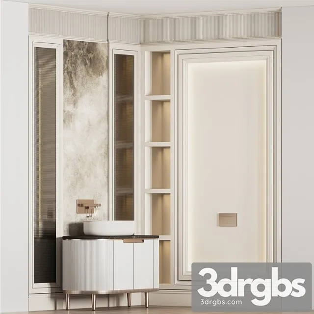 Bathroom Furniture Set 11 21 3D Model Download