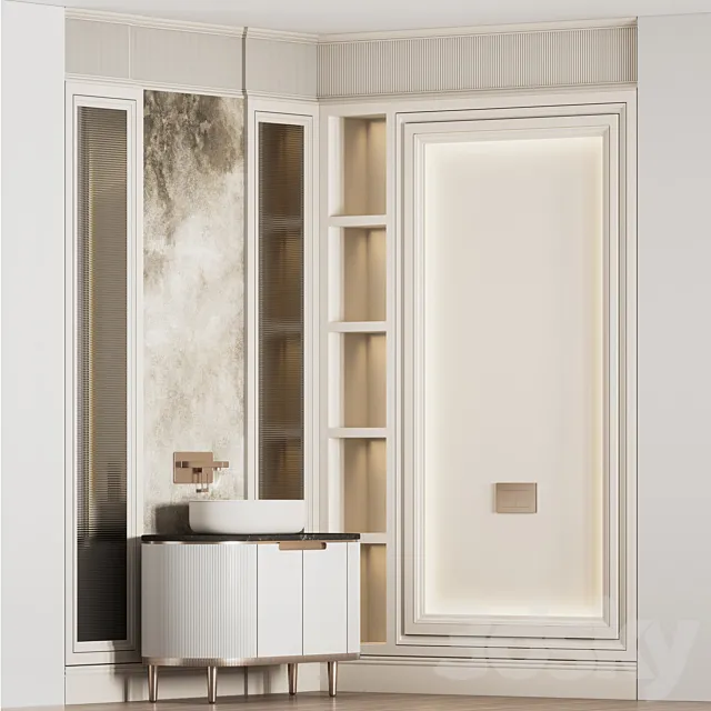 Bathroom Furniture Set 11 3D Model Bathroom Furniture Set 11 3D Model