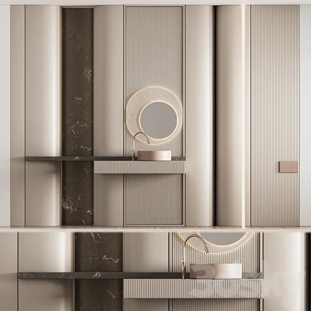 Bathroom Furniture Set 14 3D Model Bathroom Furniture Set 14 3D Model